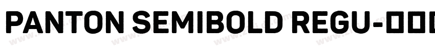 Panton SemiBold Regu字体转换